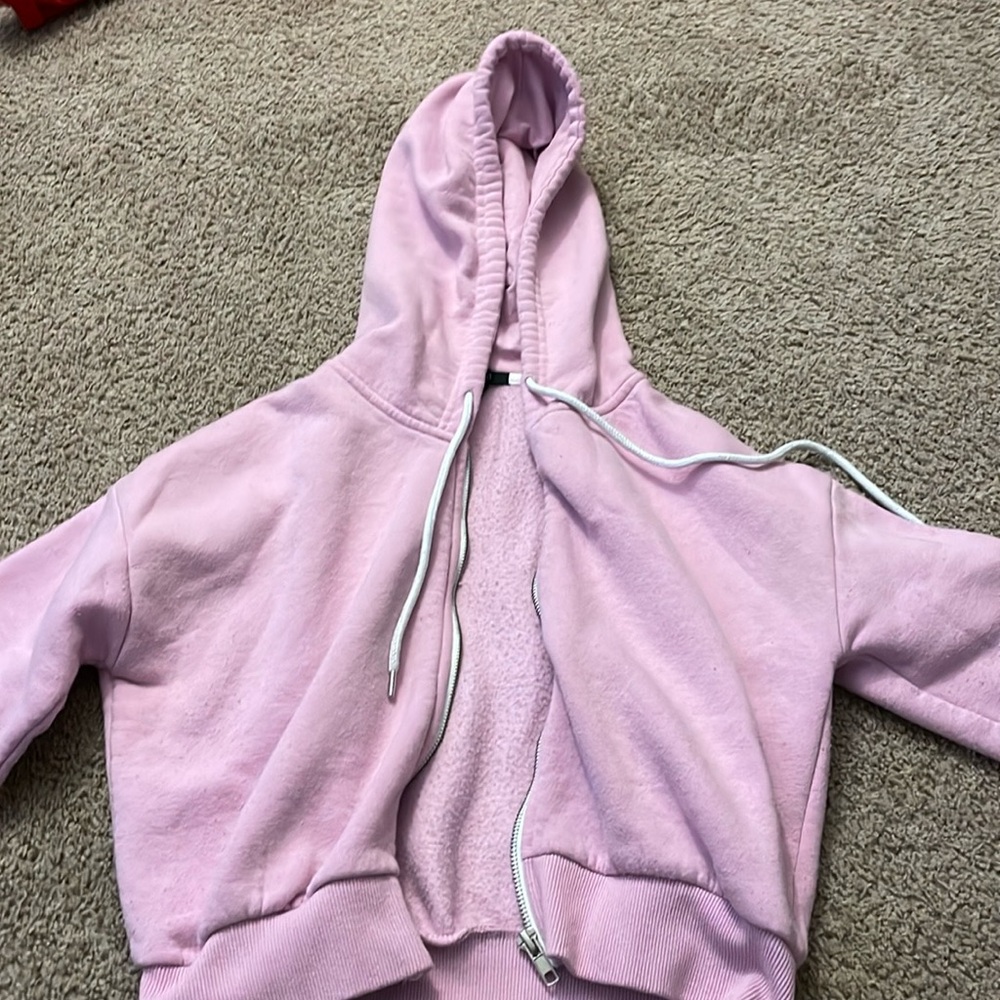Light pink zip up jacket